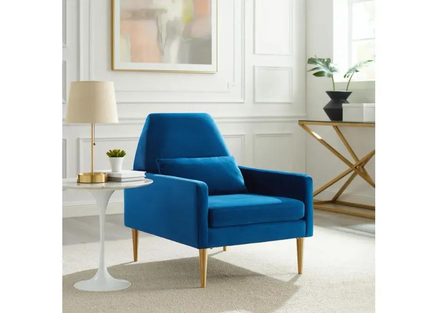 Liliana Performance Velvet Armchair