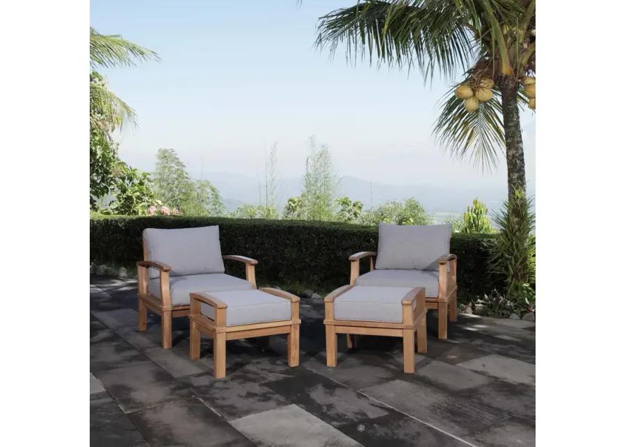 Marina 4 Piece Outdoor Patio Teak Set