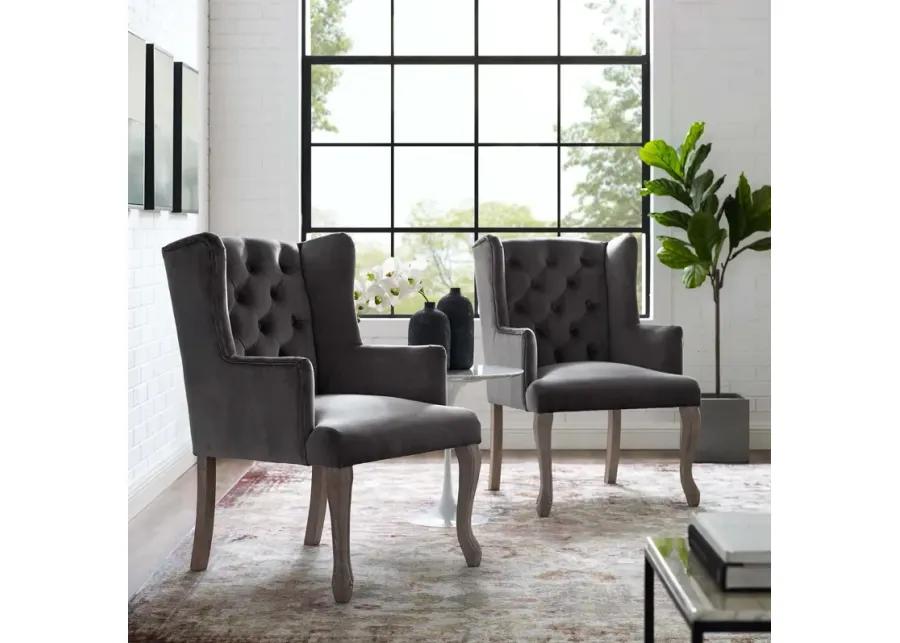 Realm Armchair Performance Velvet Set of 2