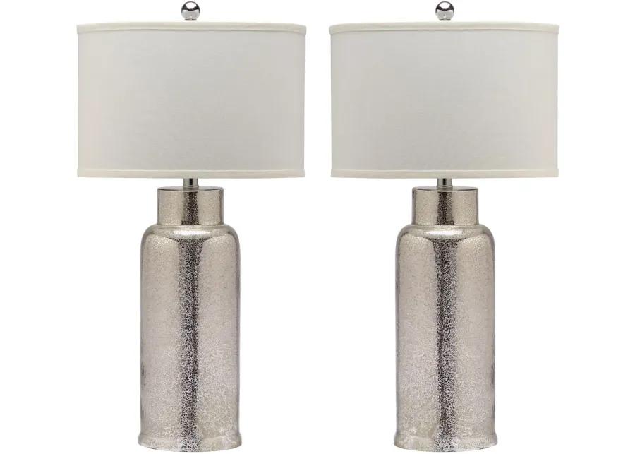 Bottle 29-Inch H Glass Table Lamp - Set of 2