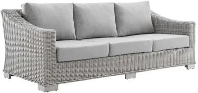 Conway Sunbrella® Outdoor Patio Wicker Rattan Sofa