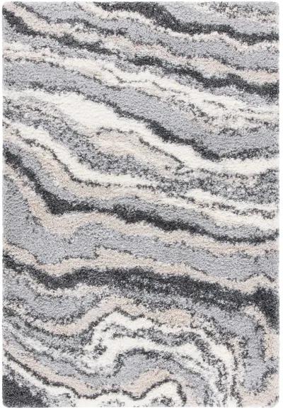 FONTANA SHAG Medium Rectangle Power Loomed 6'-7" X 9' Rug