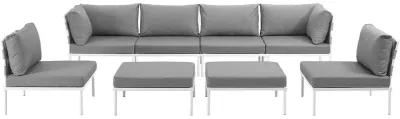 Harmony 8 Piece Outdoor Patio Aluminum Sectional Sofa Set