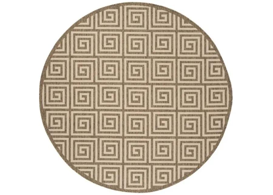 LINDEN 129 Collection LND129C-6R Cream / Beige 6'-7" X 6'-7" Round