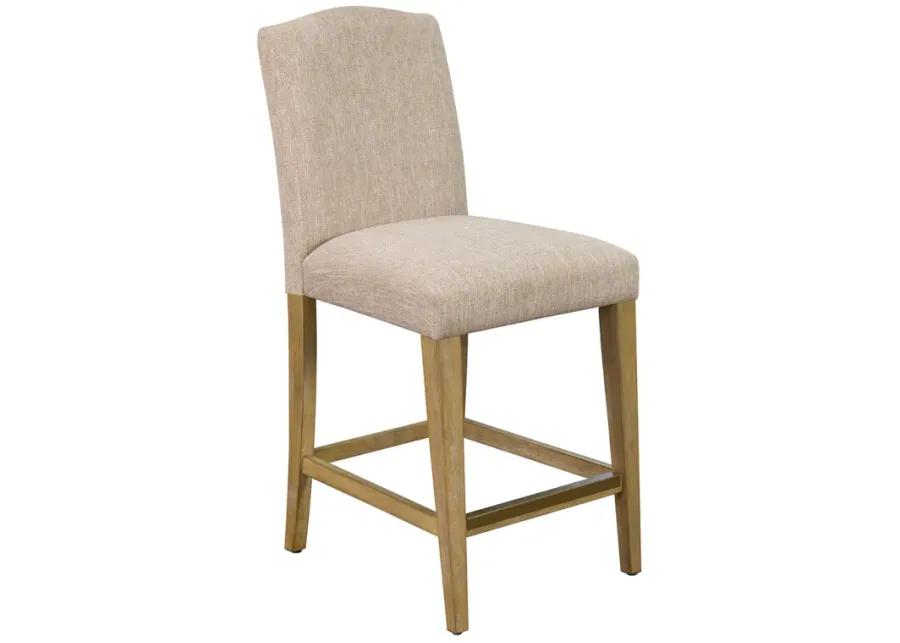 Martha Stewart Connor Tan Upholstered Counter stool 25"H