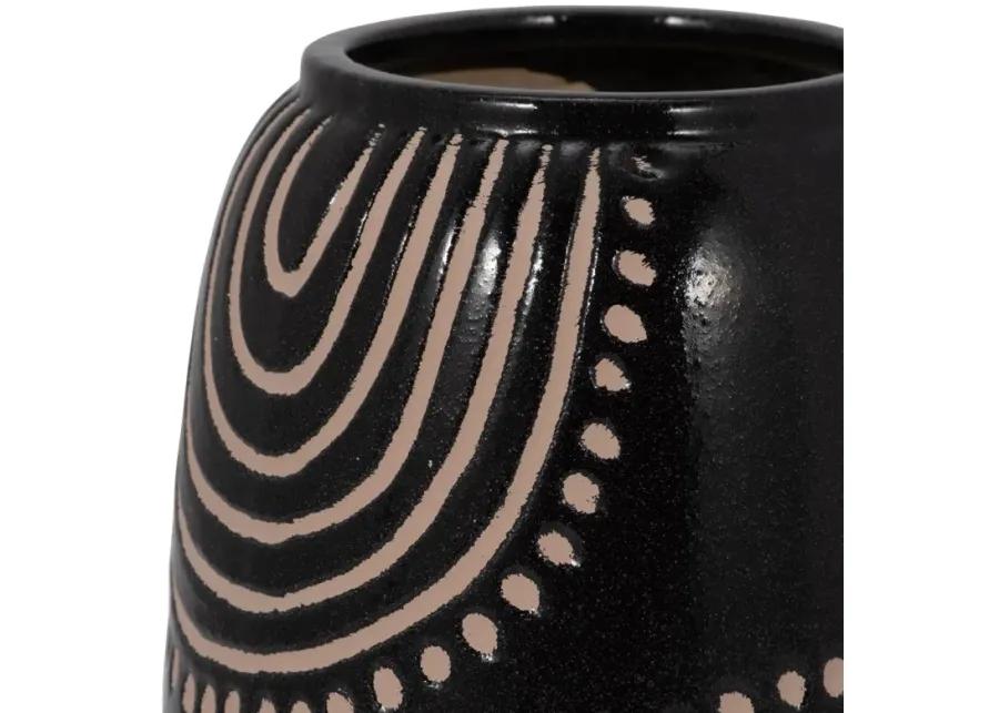 Cer Tribal Arch Vase