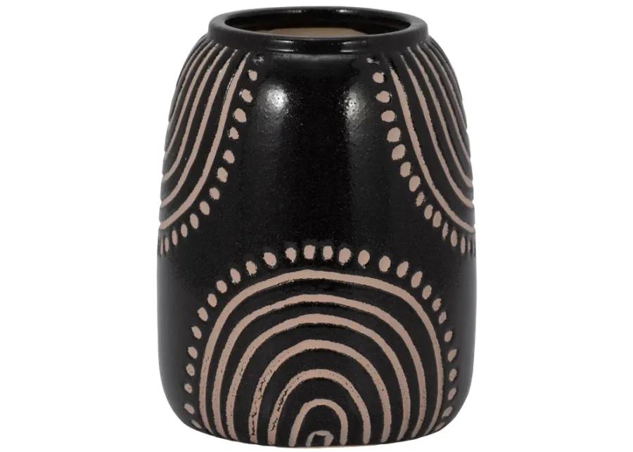 Cer Tribal Arch Vase