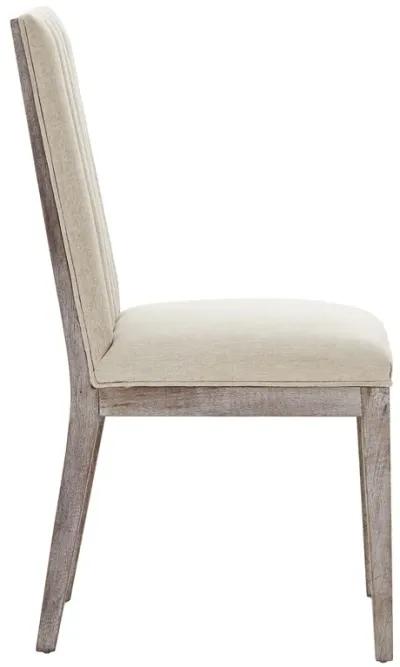 Maisonette French Vintage Tufted Fabric Dining Side Chairs Set of 2