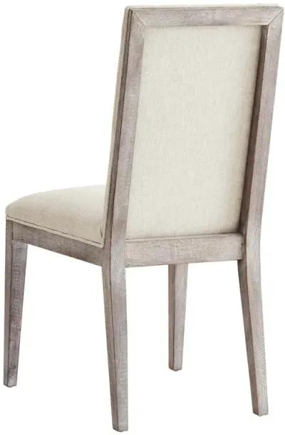 Maisonette French Vintage Tufted Fabric Dining Side Chairs Set of 2