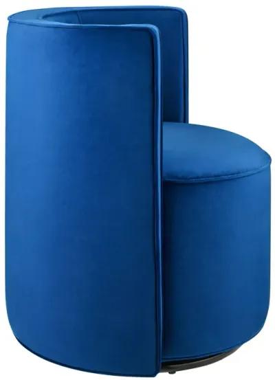 Della Performance Velvet Fabric Swivel Chair