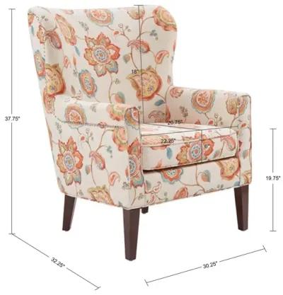 Madison Park Colette Cream Accent Chair