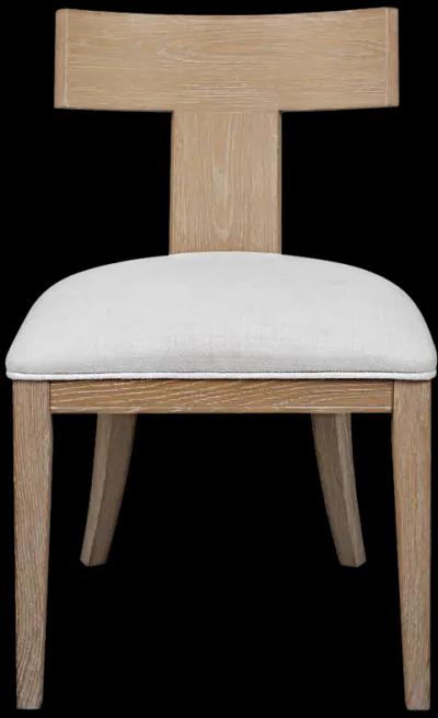 Idris Armless Chair Natural