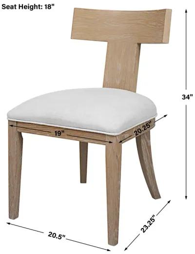 Idris Armless Chair Natural