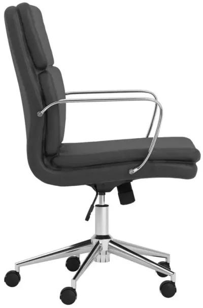 Adamstown Standard Back Upholstered Office Chair Black