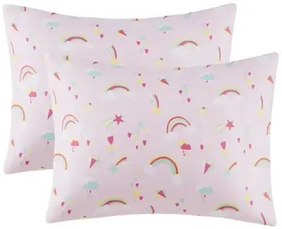 Mi Zone Printed Rainbow Microfiber Sheet Set