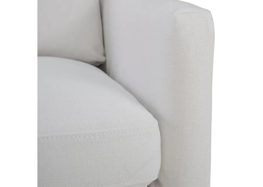 Heston Club Chair - White Linen