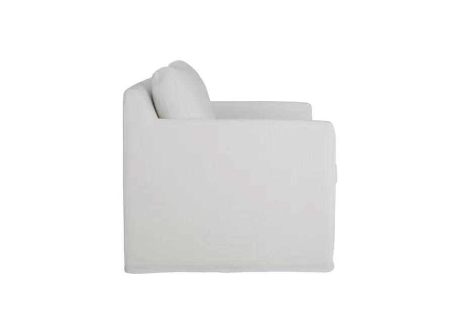 Heston Club Chair - White Linen