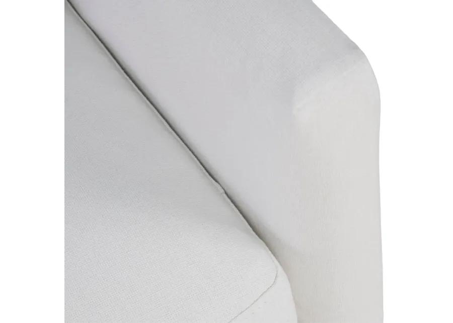 Heston Club Chair - White Linen