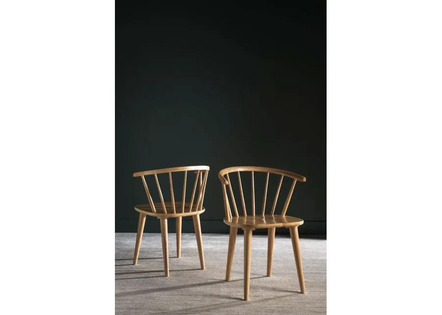 BLANCHARD 18''H CURVED SPINDLE SIDE CHAIR - Set of 2