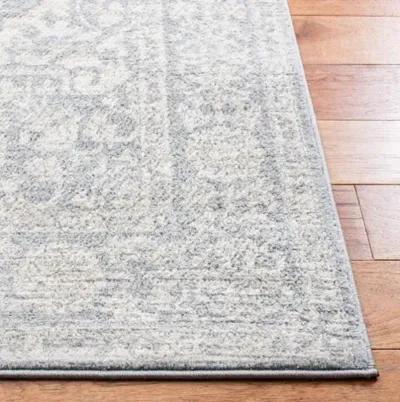 Brentwood 832 Light Grey / Ivory 2' X 8' Runner Powerloomed Rug