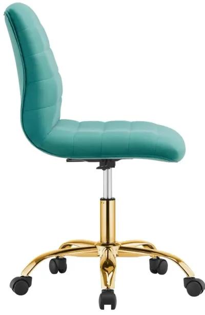 Ripple Armless Performance Velvet Office Chair