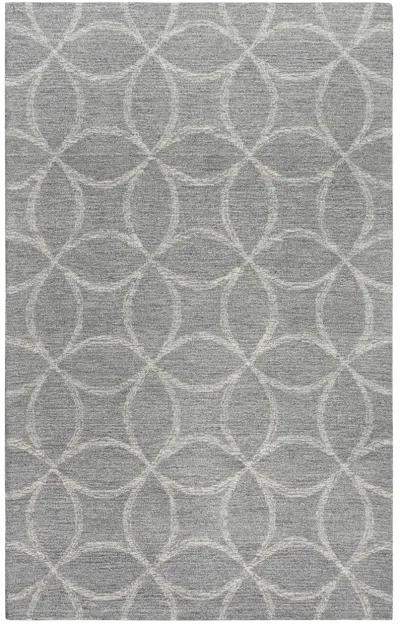 Harmony Gray  Wool 5' x 7'6" Rectangle Rug