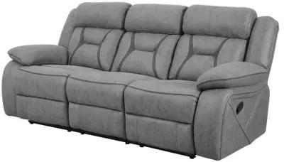 Higgins Pillow Top Arm Upholstered Motion Sofa Grey