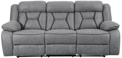 Higgins Pillow Top Arm Upholstered Motion Sofa Grey