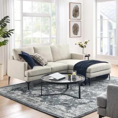 Evermore Right-Facing Upholstered Fabric Sectional