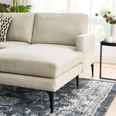 Evermore Right-Facing Upholstered Fabric Sectional