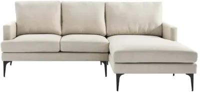 Evermore Right-Facing Upholstered Fabric Sectional