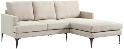 Evermore Right-Facing Upholstered Fabric Sectional