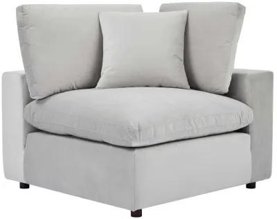 Commix Down Filled Overstuffed Performance Velvet 5-Piece Sectional Sofa