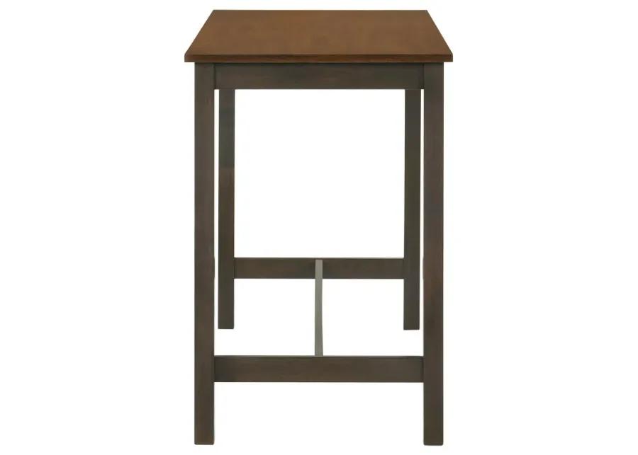 Connie 4-piece Counter Height Set Chestnut and Dark Brown