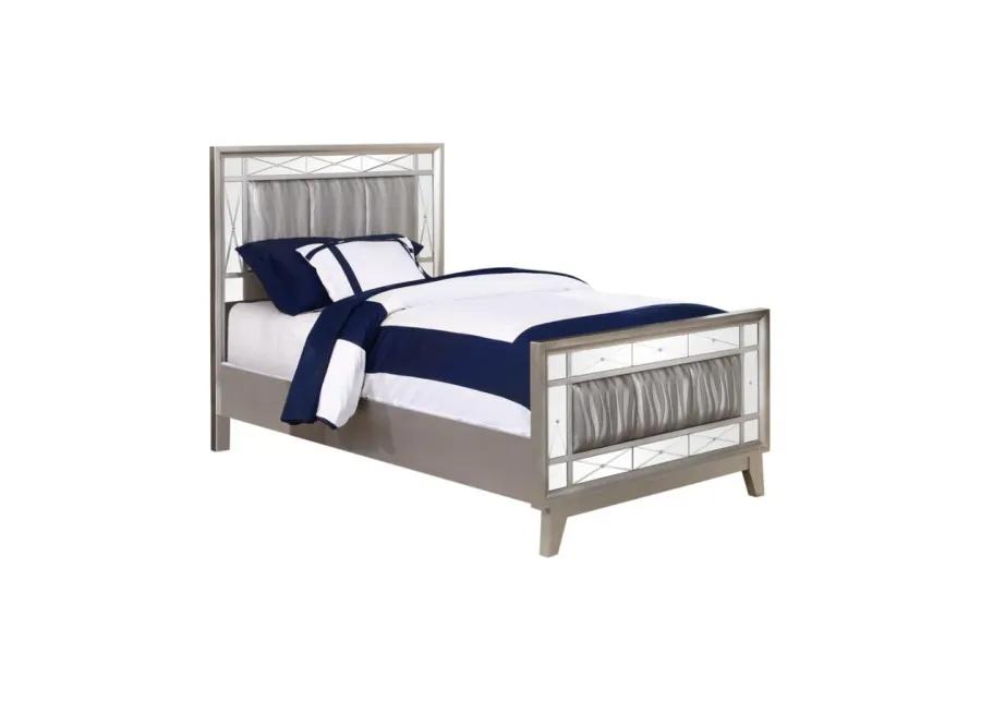 Leighton Bedroom Set Metallic Mercury