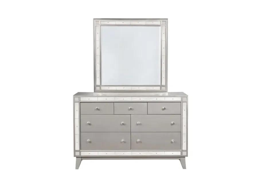 Leighton Bedroom Set Metallic Mercury