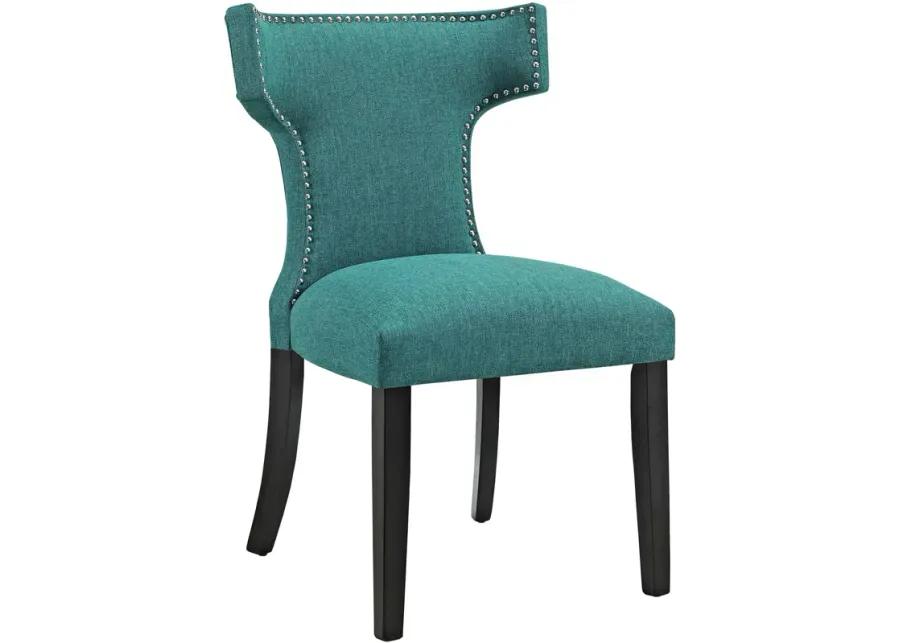 Curve Dining Side Chair Fabric Set of 2