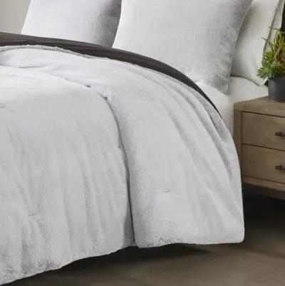 Madison Park Sawyer Ivory Faux Fur to Mink Down Alternative Comforter Set