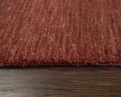 Mason Park Rust Solid/Tone on Tone Recycled Polyester 8'6" x 11'6" Rectangle Rug