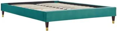 Harlow Full Performance Velvet Platform Bed Frame