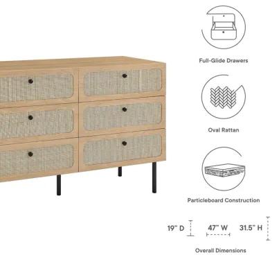 Chaucer 6-Drawer Compact Dresser