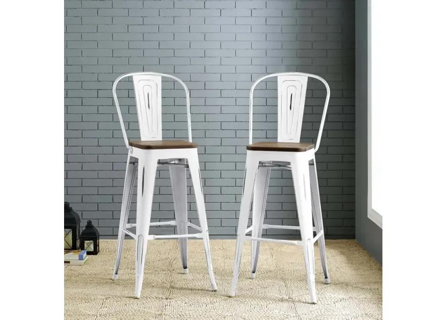 Promenade Bar Stool Metal Set of 2