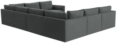 Willow Charcoal Modular Large U Sectional