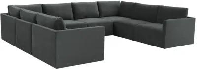 Willow Charcoal Modular Large U Sectional