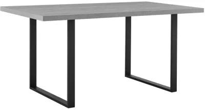 Fenton Dining Table with Gray Top and Black Base