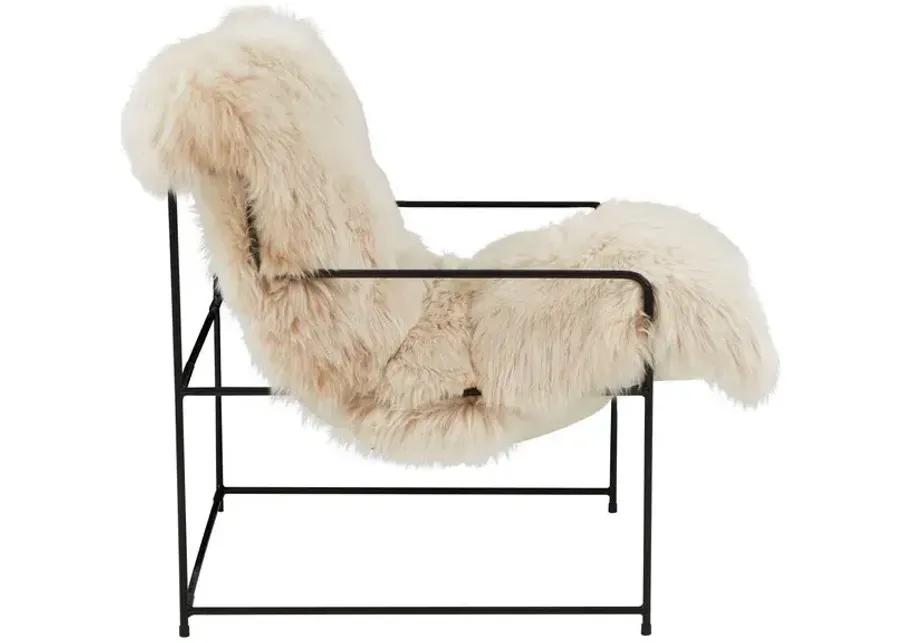 Kimi Natural Genuine Sheepskin Chair