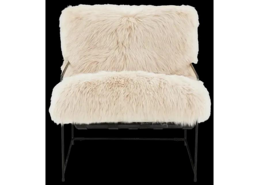 Kimi Natural Genuine Sheepskin Chair