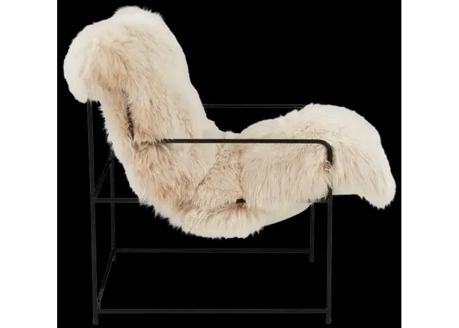 Kimi Natural Genuine Sheepskin Chair