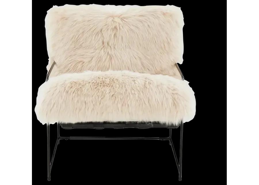 Kimi Natural Genuine Sheepskin Chair