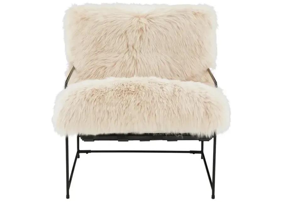 Kimi Natural Genuine Sheepskin Chair